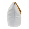 9211- WHITE CROWN CANVAS TOTE BAG